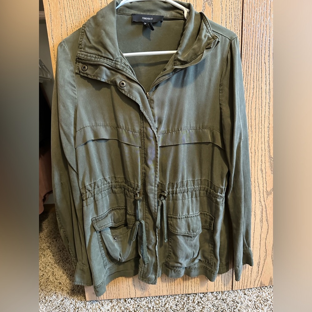 Women’s Army Green Utility Jacket